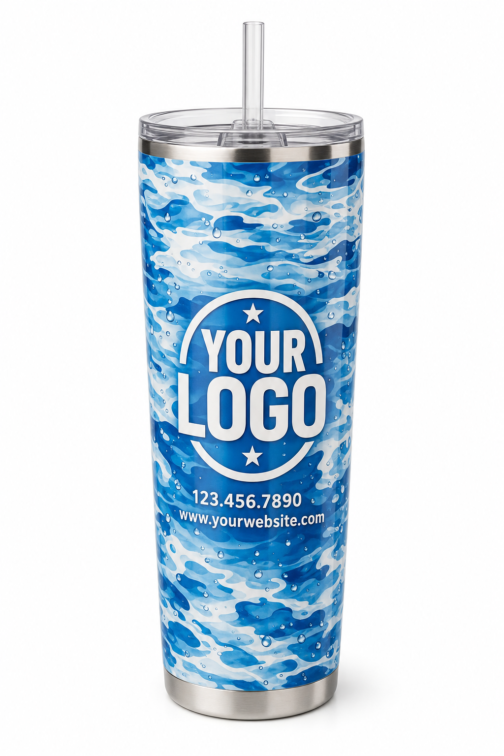 Aqua Camo - Crew Tumbler (20/40 oz)